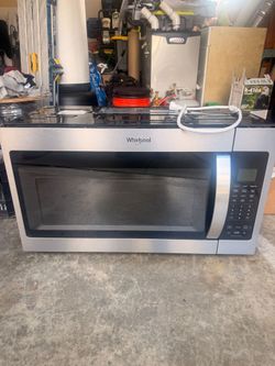 Over the range whirlpool microwave