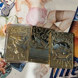 Retro 24k Pokémon Cards