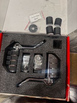 Chrome Motorcycle Floorboard Kit with Hardware