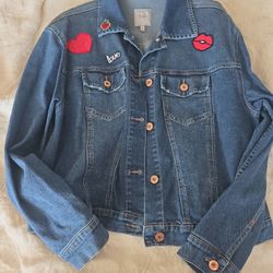 Candies I Love You Denim Jacket 