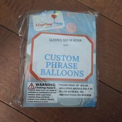 "Quieres Ser Mi Novia" Gold Colored Balloons