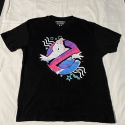 2017 Loot Crate Exclusive Ghostbusters T Shirt Mens Medium Black Neon Shirt
