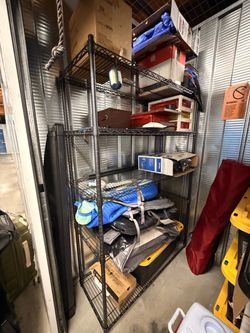 Black Wire Metal Shelving Unit 47 x 18 x 71”