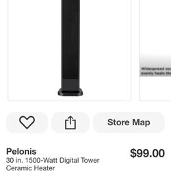Pelonis 30 in. 1500-Watt Digital Tower Ceramic Heater