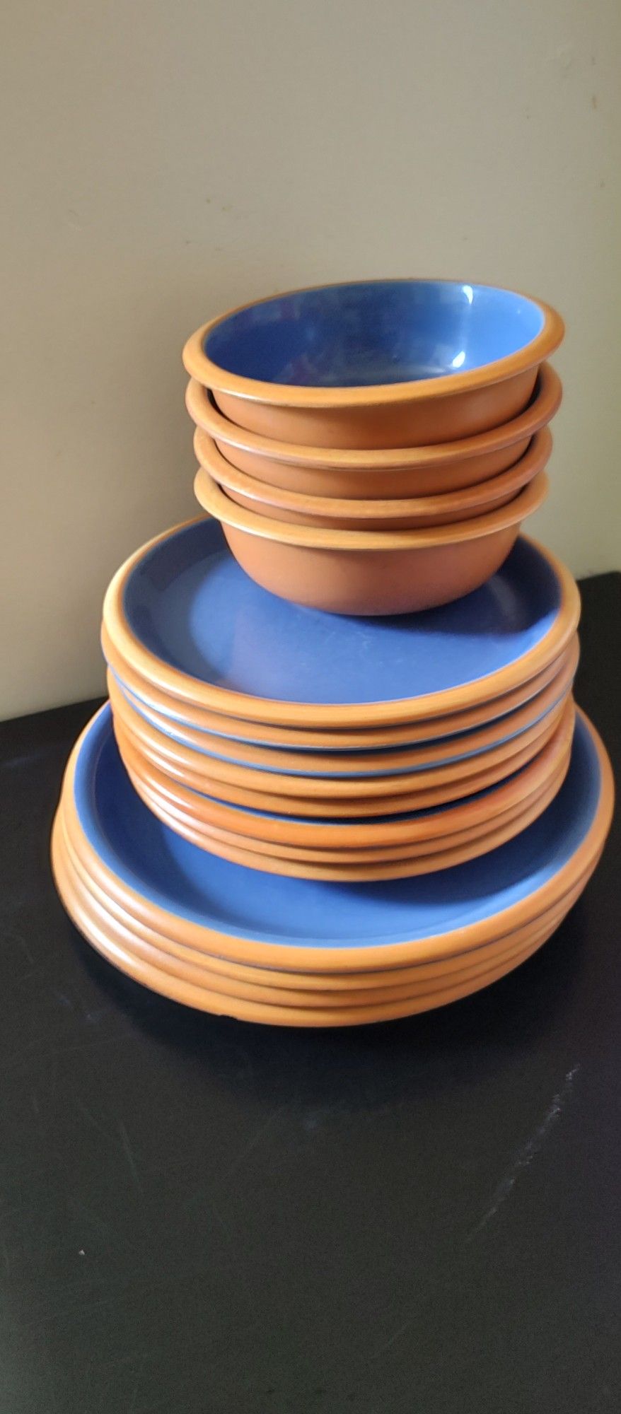 Crown Corning Japan - Set Of 16 Plates And Bowls