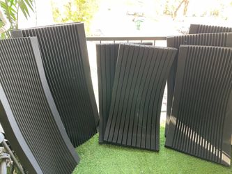 studio 8 pcs Black Acoustic Foam Panels –