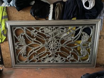 Large Metal Wall Decor (Ornate Panel)
