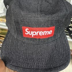 Supreme denim Camp Cap brand new with tags SnapBack hat #supreme #snapback #hat #cap