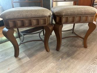 reupholstered, steel dining room, chairs set of two