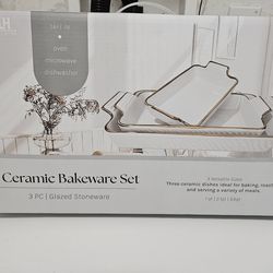 Lexihome Ceramic Bakeware 3 pc set