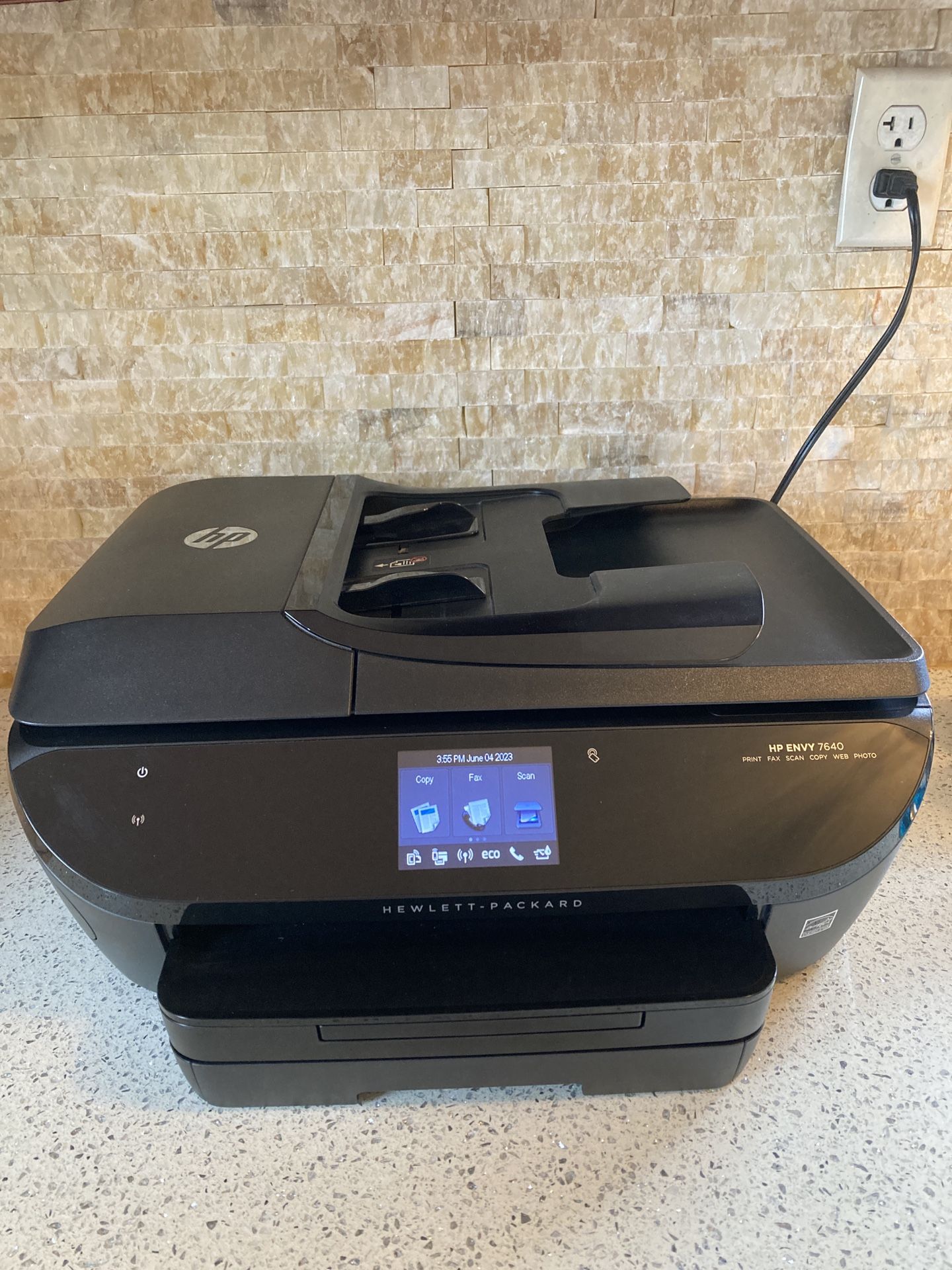 Negotiable, HP Envy 7640 All In One Printer Print Fax Scan Copy Web Photo
