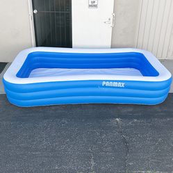 $35 (New in box) Full-Sized Inflatable Pool for Kids Adults, 118x72x22” Swimming Pool Outdoor, Garden, Backyard