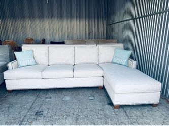 Stunning Upscale Lexington Modern Coastal Sectional Sofa
