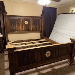King Size Bed Frame And 2 Night Stands 