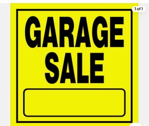 Friday and Saturday 9-2pm  Garage Sale