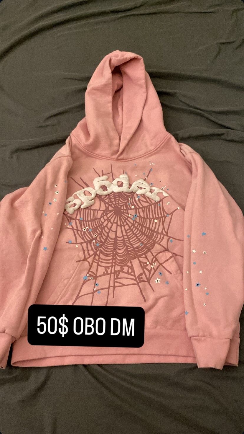 pink spider hoodie 