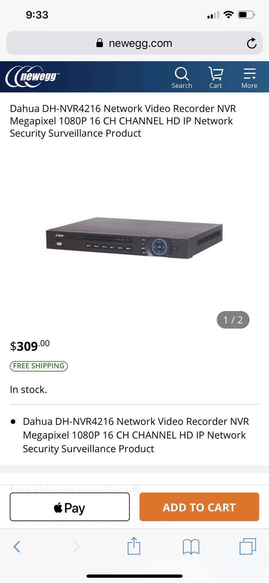 Dahua DH-NVR4216 Network Video Recorder NVR Megapixel 1080P 16 CH CHANNEL HD IP Network Security Surveillance Product