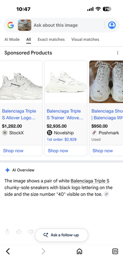 BALENCIAGA Triple S Size 40