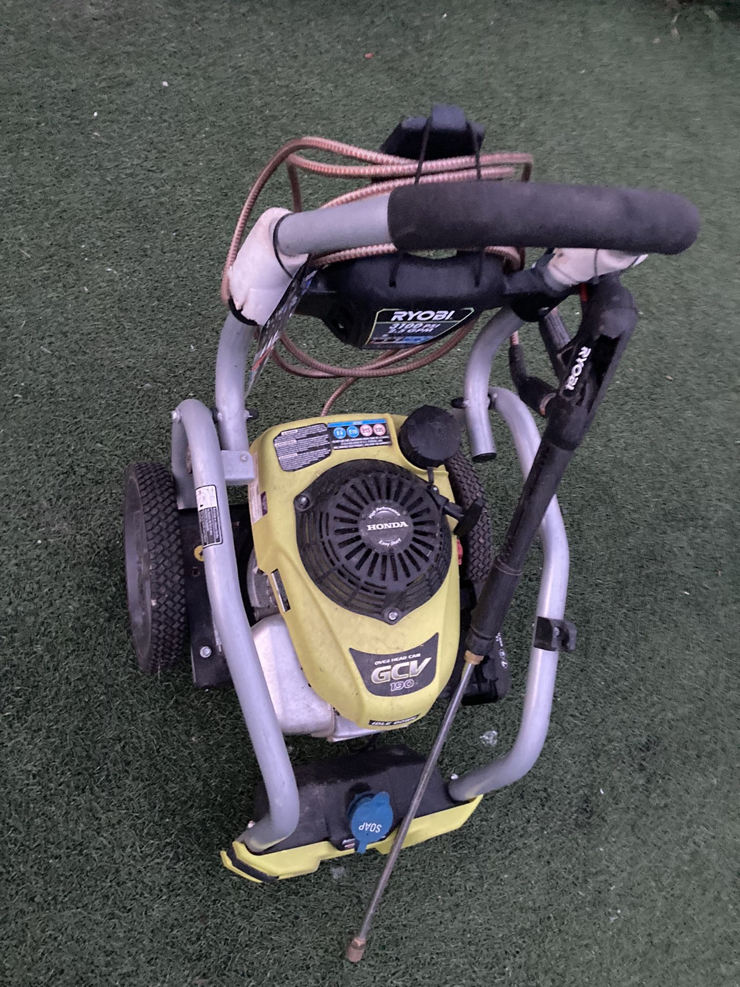 Ryobi 3100 PSI Gas Pressure Washer.