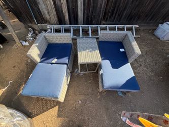 Wicker patio 5 piece set