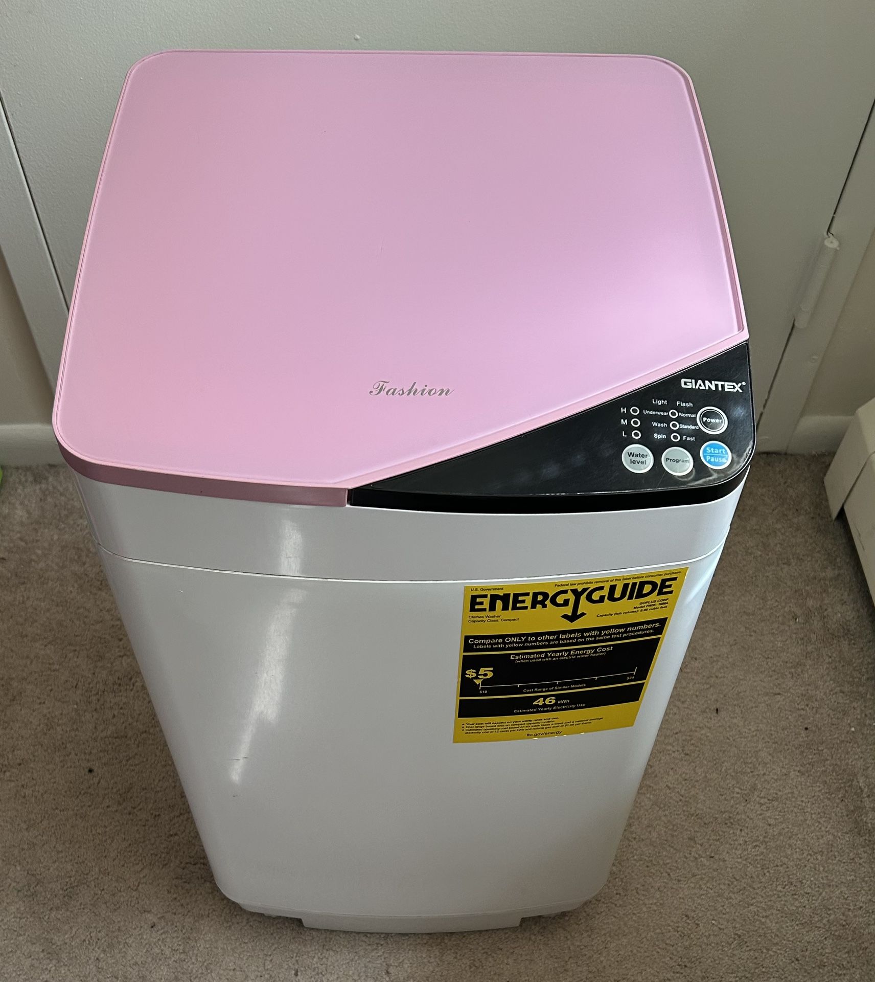 Giantex Portable Washing Machine (Pink)