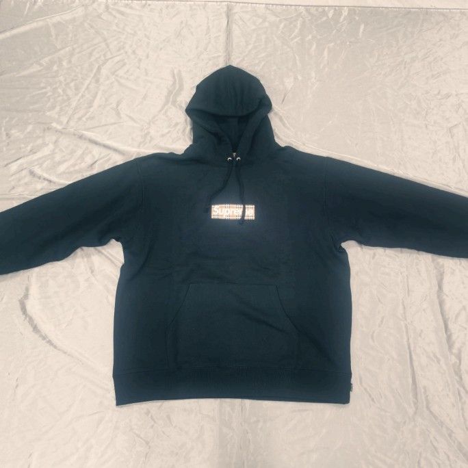 Supreme Burberry Box Logo Hooded Sweatshirt