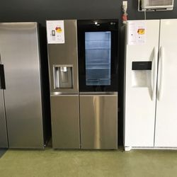 Lg Side By Side Smart Instaview Knock Twice ✊🏽 Refrigerator ✅