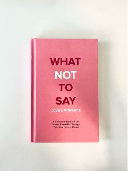 What Not To Say Funny Coffee Table Book