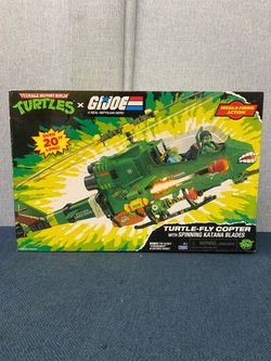 TMNT X GI Joe Turtle-fly Copter Playmates Helicopter Vehicle - NEW UNOPPEND