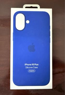Original Apple iPhone 16 Plus Silicone Case with MagSafe - Blue