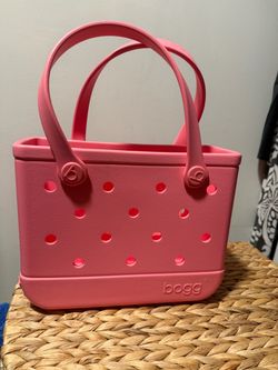 Bogg Bag Pink Rubber Tote