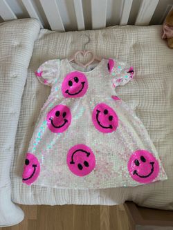Pinkie Happy Emoji Toddler Dress