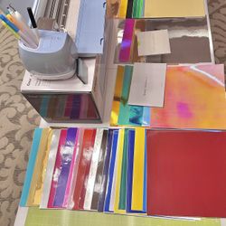 Cricut 2 & Cricut Easypress Mini Iron & Tons Of Cardstock 