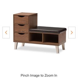 Arielle 2-Pair Dark Brown and Walnut Brown Faux Leather Shoe Organizer