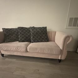 Pink 2 Piece Couch