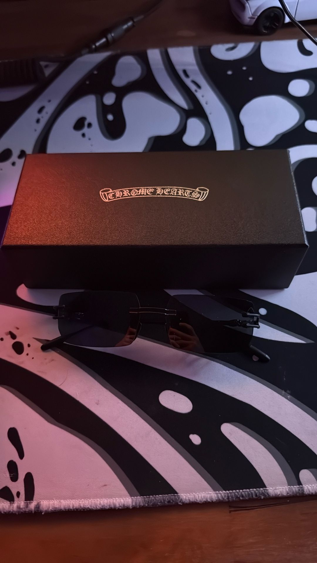 Chrome Heart Rimless Sunglasses