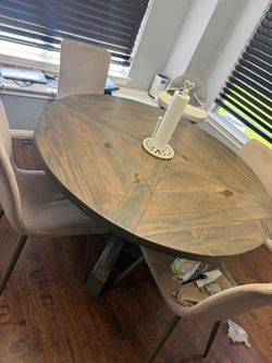 Dining table and breakfast table matching  set