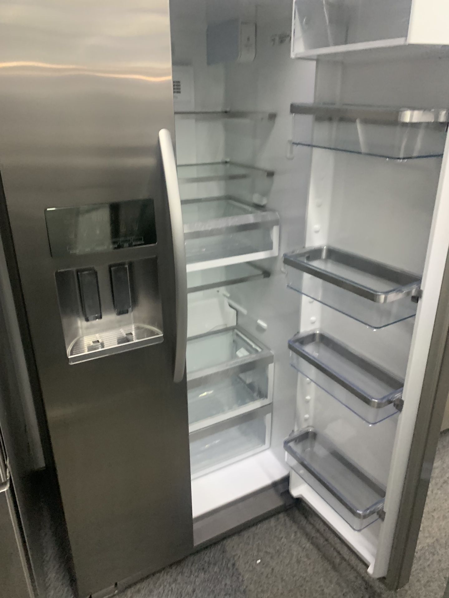 Kitchen aid stainless side by side refrigerator