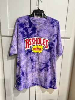 Assholes Live Forever Tie-Dye Graphic T-Shirt