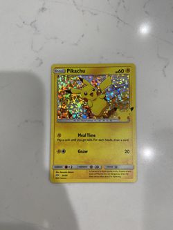 Pokemon Pikachu Hologram Mcdonalds Promo Card