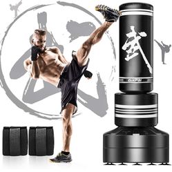 GIKPAL Freestanding Punching Bag with Boxing Gloves, Heavy Boxing Bag with Stand for Adult Kids, Kickboxing Bag for MMA Martial Arts Boxing Traning