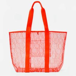 Victoria's Secret Mesh Carryall Beach Tote