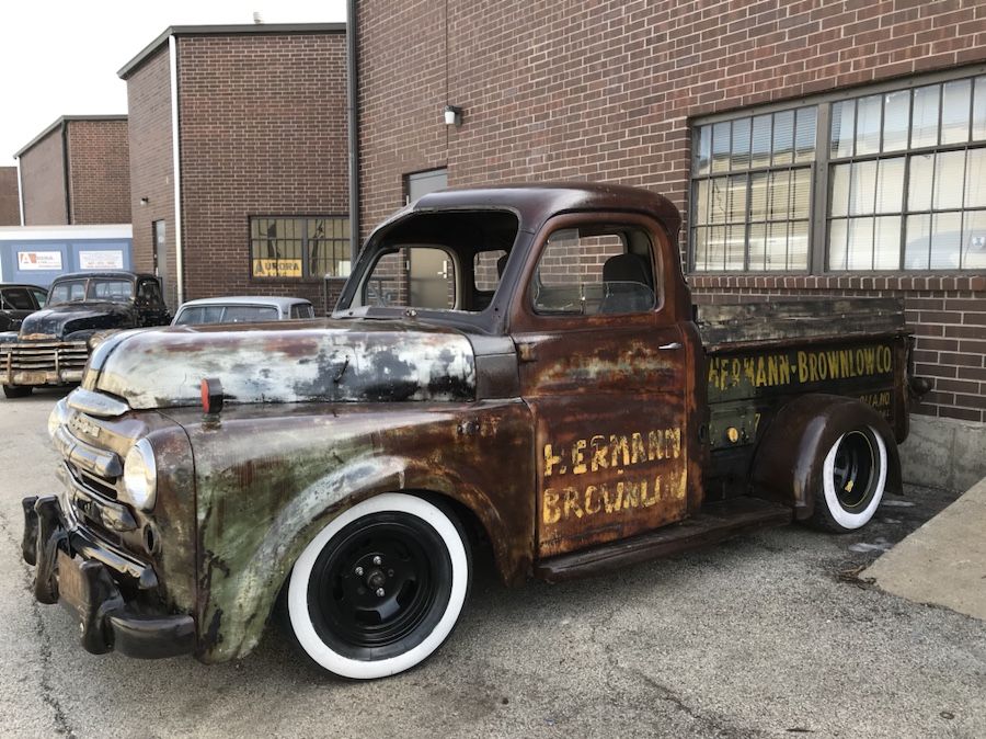 1950 Dodge SHORT BED s10 pick up truck rat rod