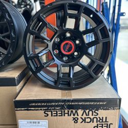TRD WHEEL TOYOTA TACOMA SATIN BLACK 17x8.5 0mm 6x139.7