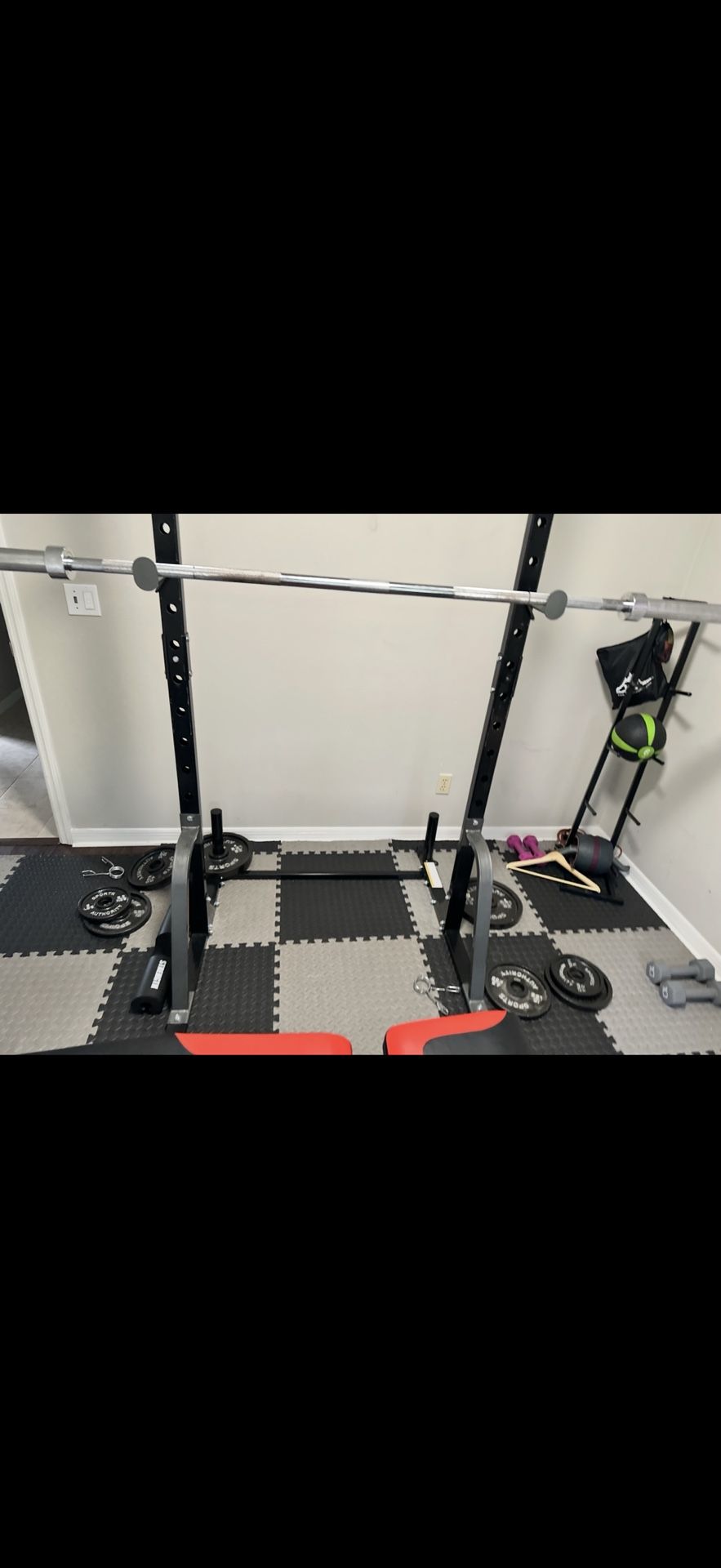 Body Champ Power Rack System with Olympic Weight Plate Storage
