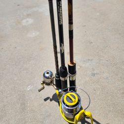 Vintage Daiwa Shimano Trout Fishing Gear Rods 