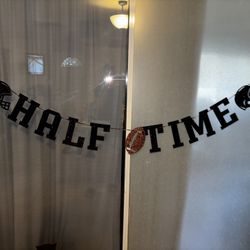 Half Time Party Sign 