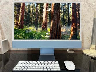 Apple iMac M1 2021 256gb 24 inch blue perfect condition