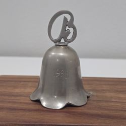 Vintage 1998 Silver Plated Small Bell