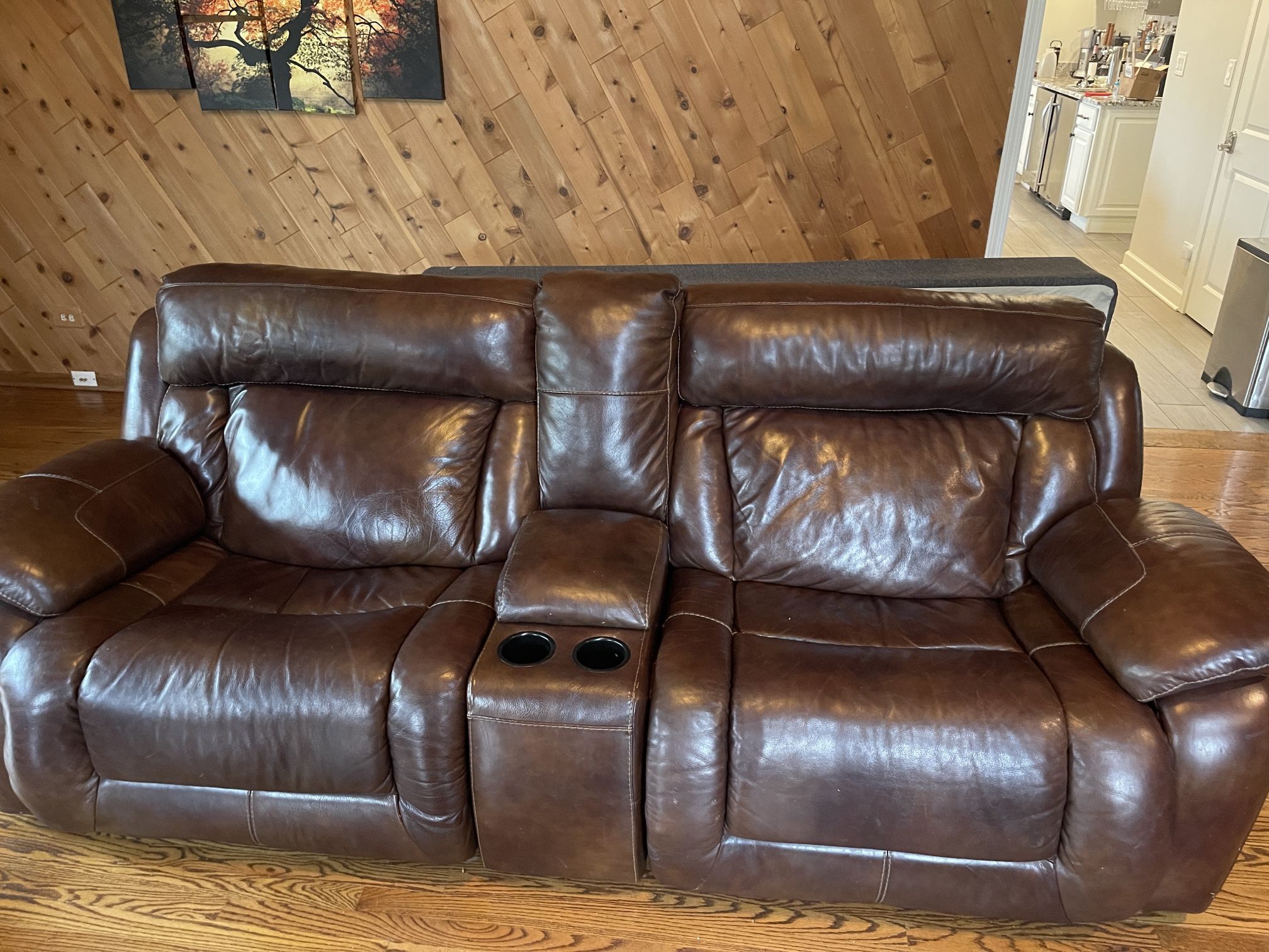 Reclining Leather Sofa And Loveseat